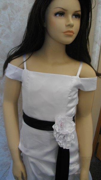 black and white pickup gown